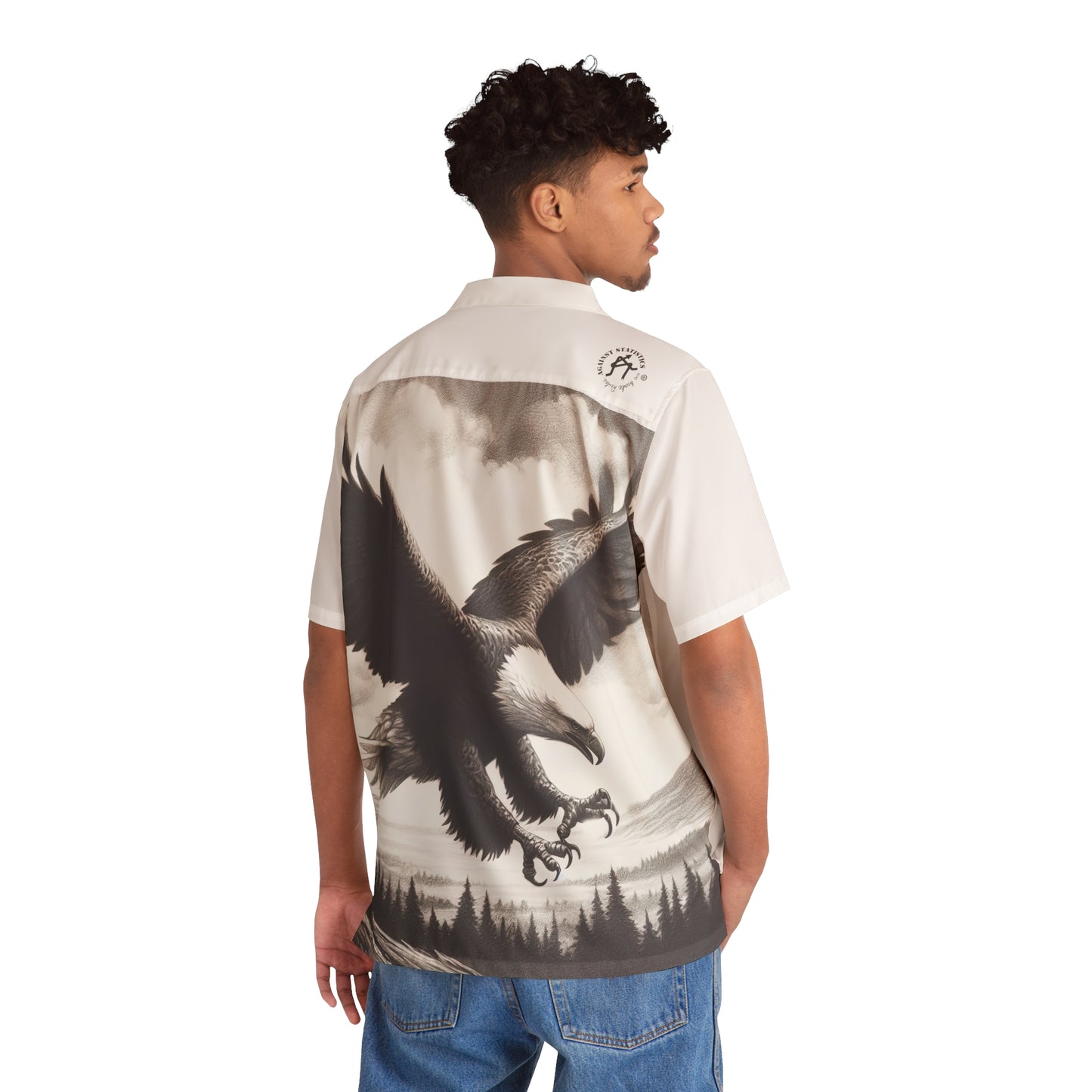 Men's Hawaiian Shirt Nature Power Eagle