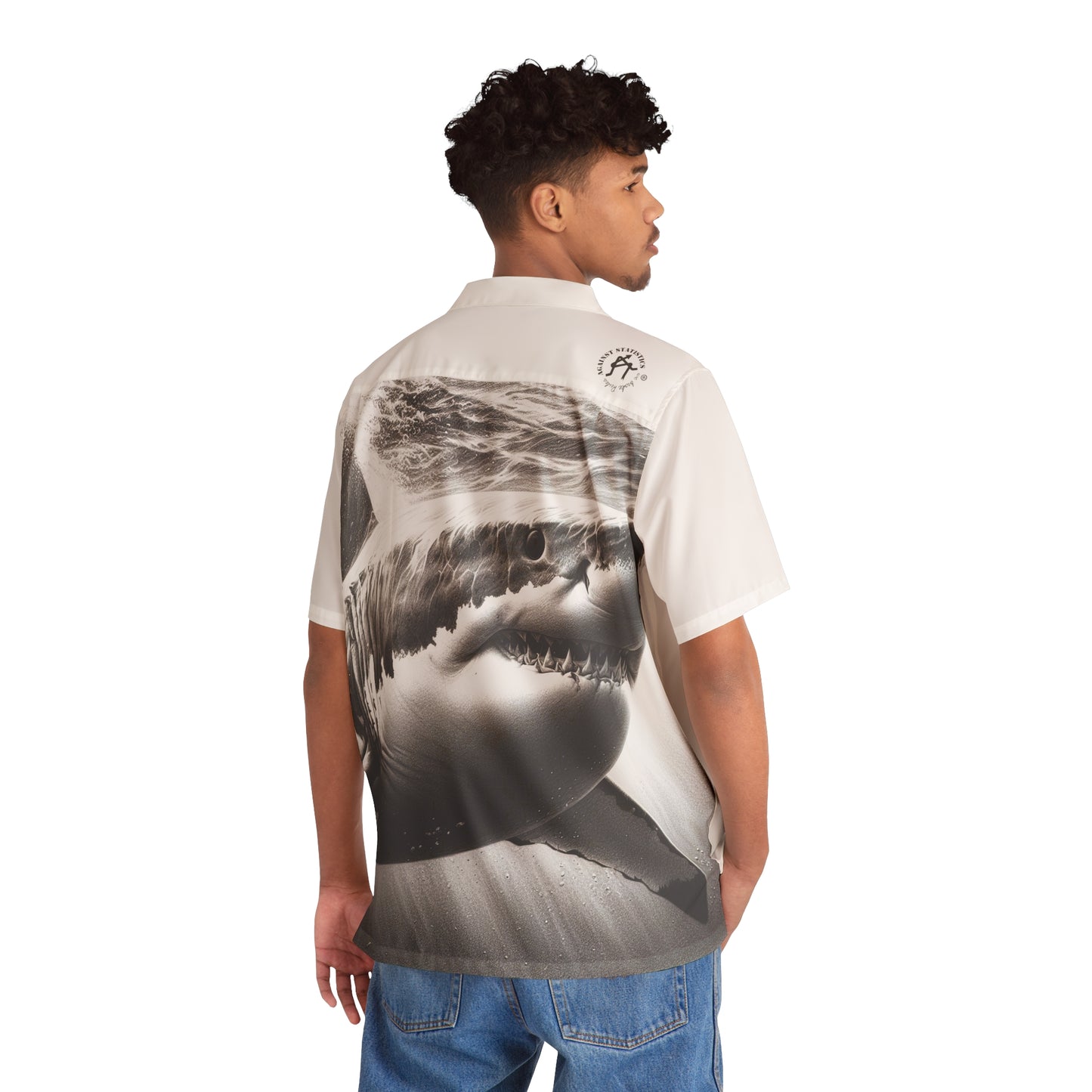 Men's Hawaiian Shirt Nature Power Shark
