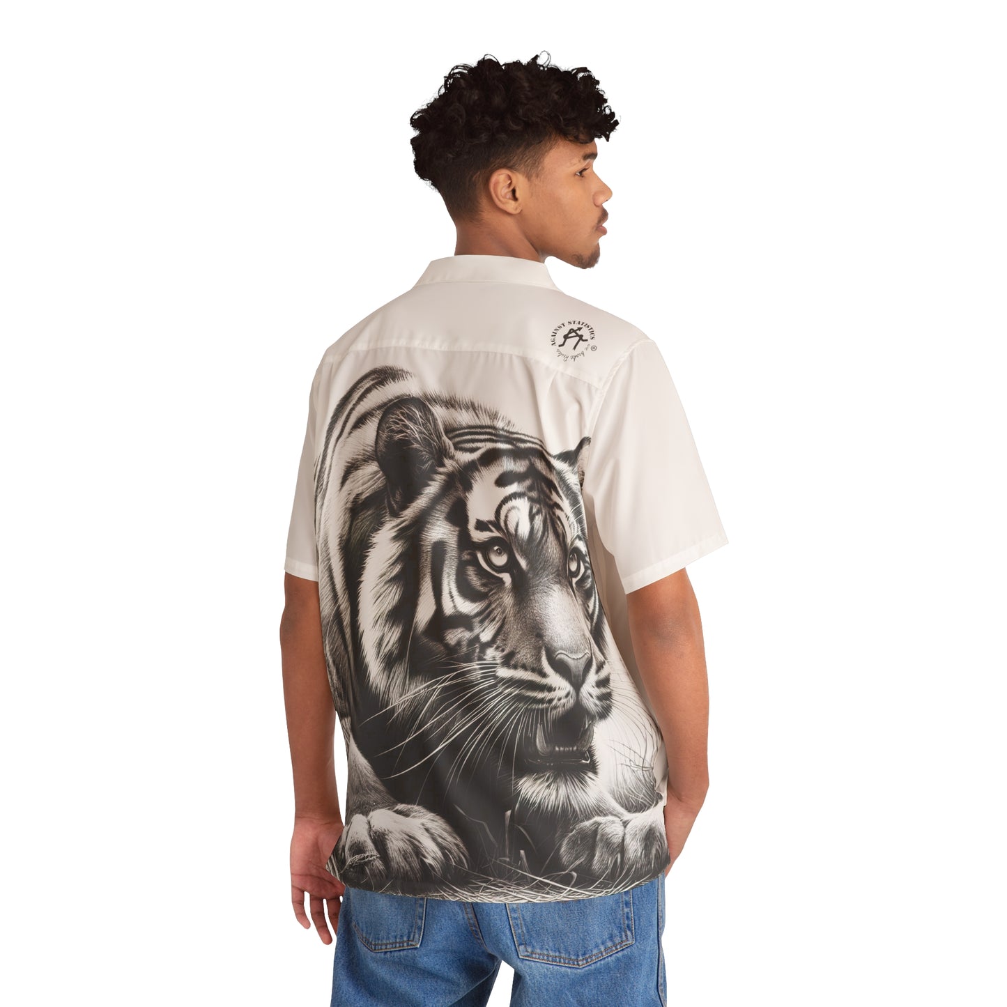 Men's Hawaiian Shirt Nature Power Tiger