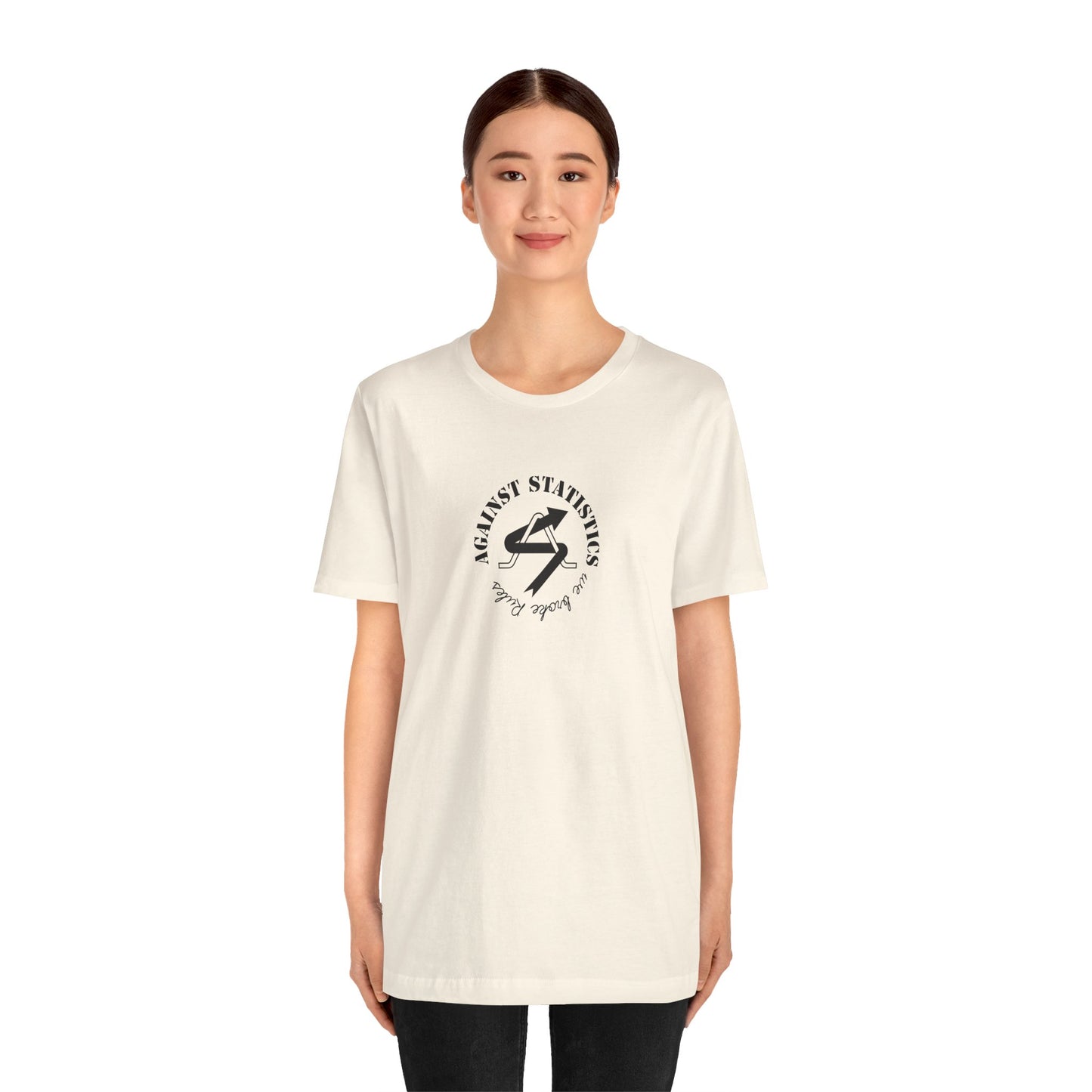 Unisex Jersey Short Sleeve Tee - Natural Against