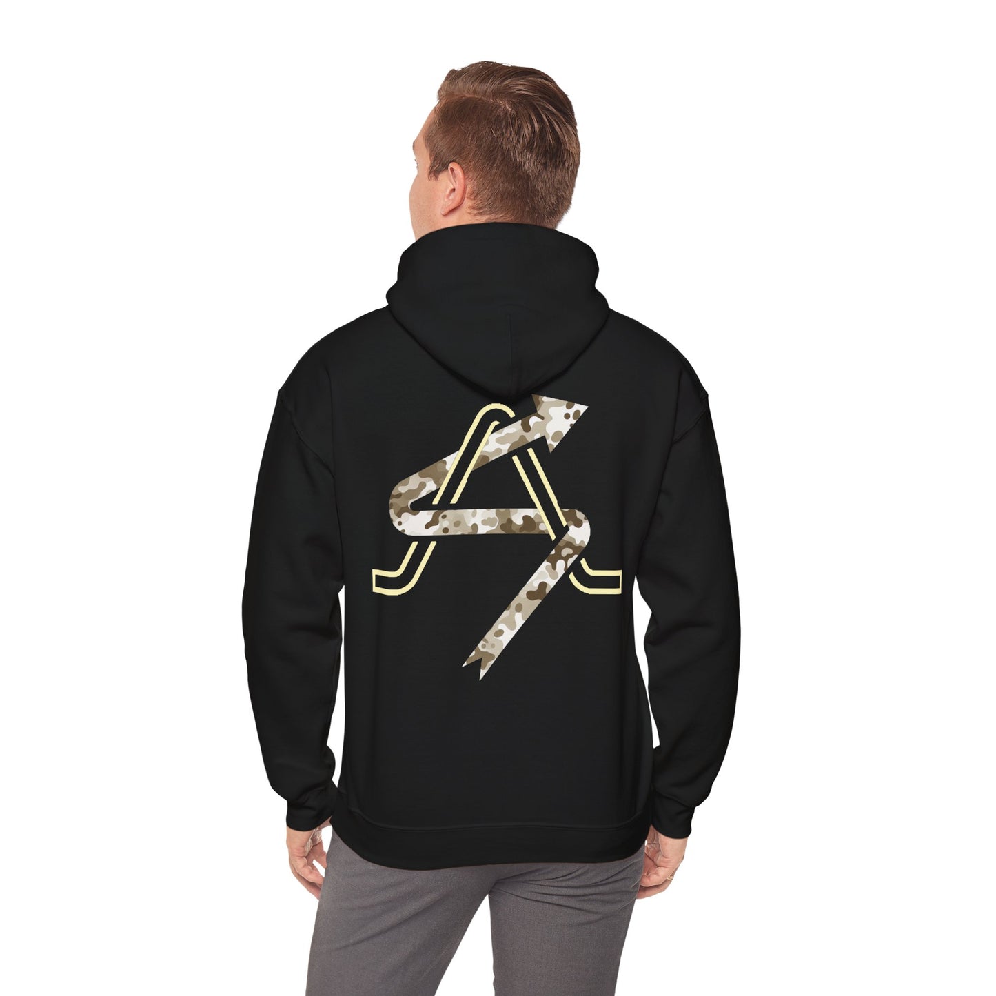 Unisex Heavy Blend™ Hooded Sweatshirt - Camo Light Sand