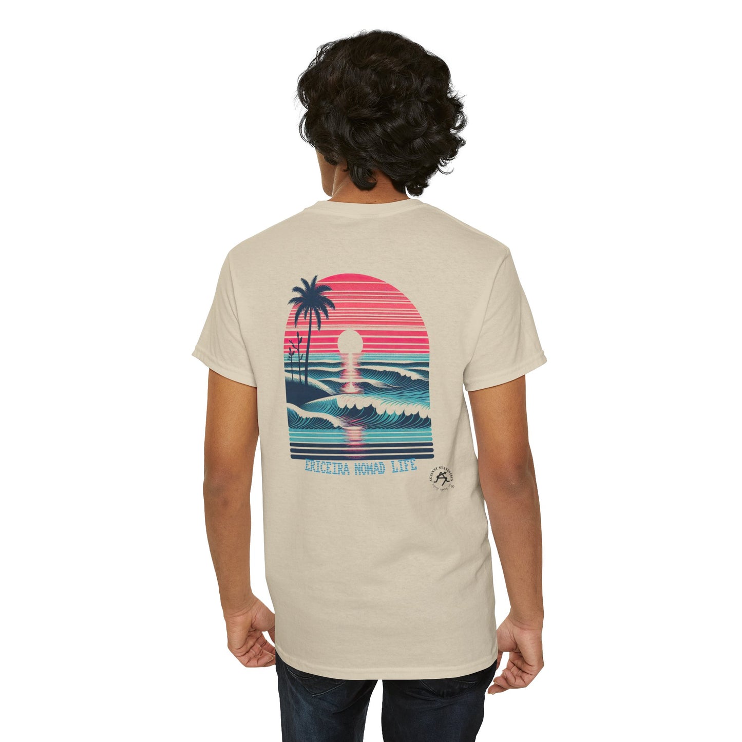 Unisex Heavy Cotton Tee - Ericeira Sun Set
