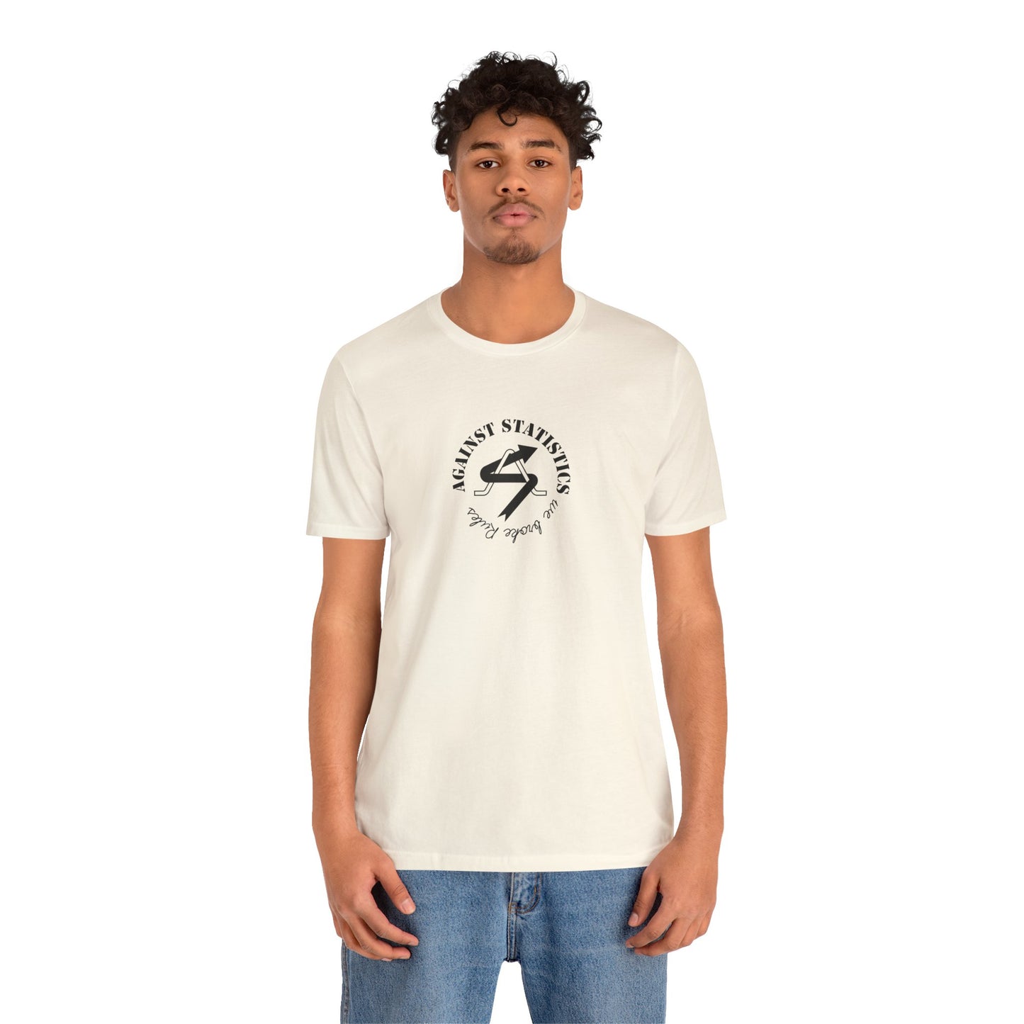 Unisex Jersey Short Sleeve Tee - Natural Against