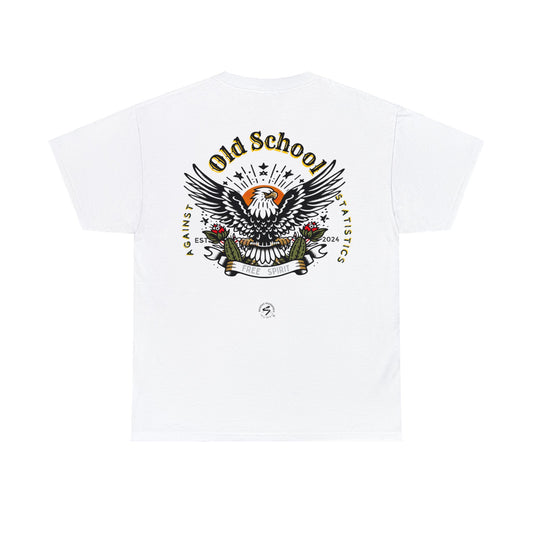 Unisex Heavy Cotton Tee - Made in Germany - Old School Eagle