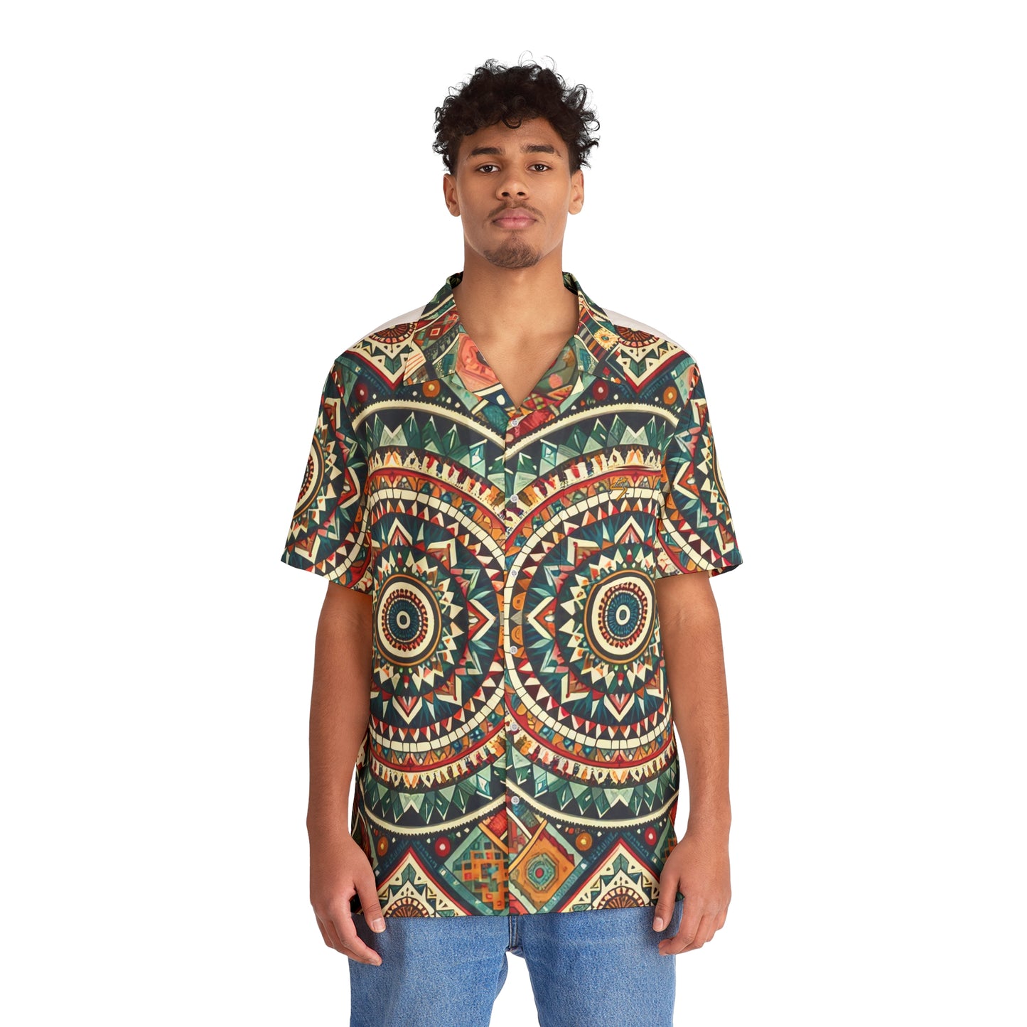 Men's Hawaiian Shirt Ethinic Series
