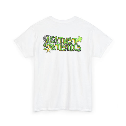 Unisex Heavy Cotton Tee - Lettering green&yellow