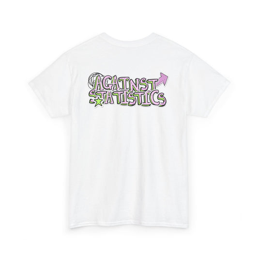 Unisex Heavy Cotton Tee - Lettering pink&lime