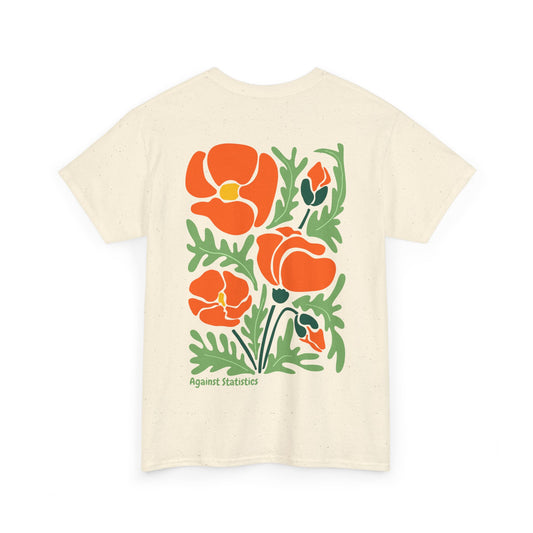 Unisex Heavy Cotton Tee - Flower Power
