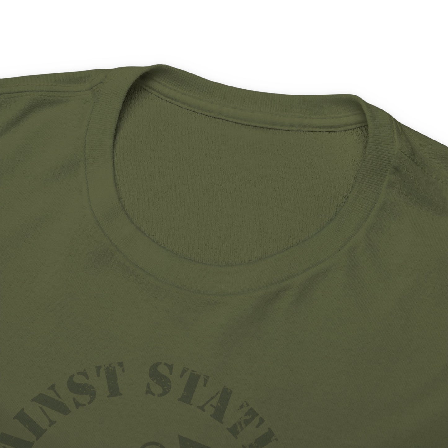 Unisex Heavy Cotton Tee - Made in Germany - Simple Color Military Green