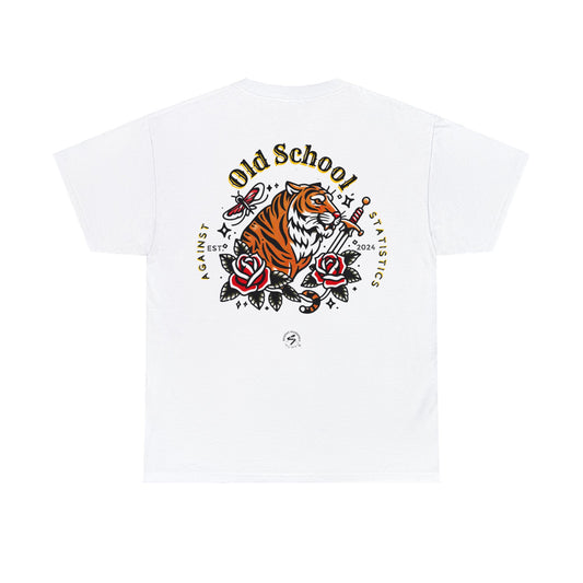 Unisex Heavy Cotton Tee - Made in Germany - Old School Tiger