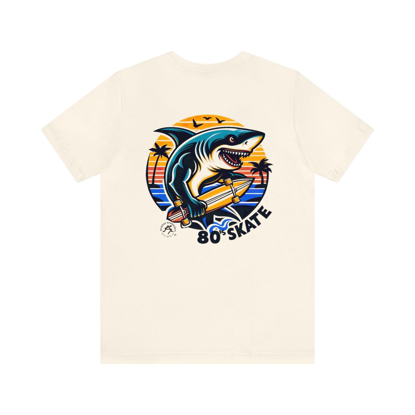 Unisex Jersey Short Sleeve Tee - 80's Shark