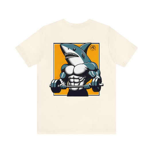 Unisex Jersey Short Sleeve Tee - Bodybuilding Shark