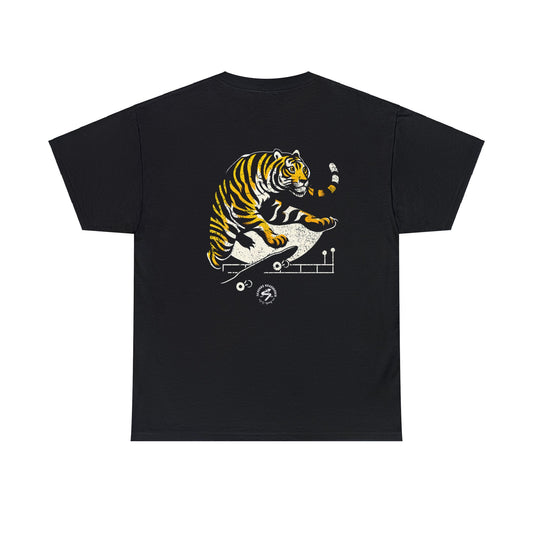 Unisex Heavy Cotton Tee - Made in Germany - Skate Park Tiger